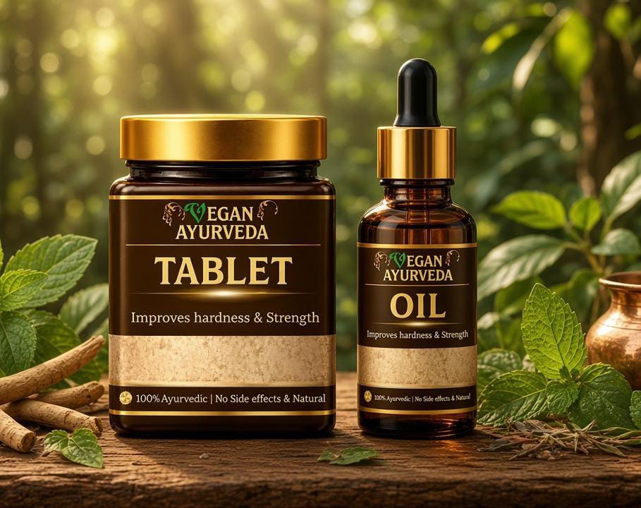 VEGANVEDA Tablet और Oil